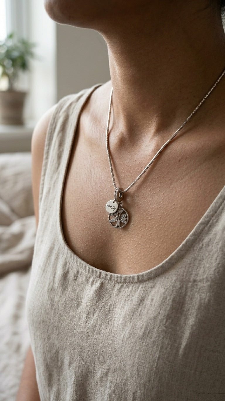 FAMILY TREE CHARM PENDENT